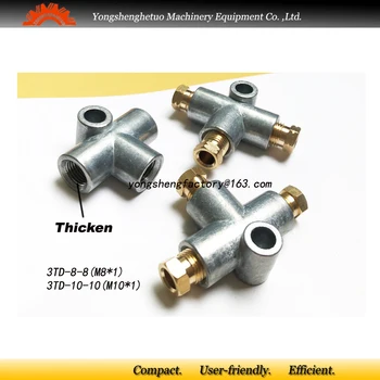 

hose connector tee joint 3TD-8-8 3TD-10-10include PA PB for lubrication pipeline