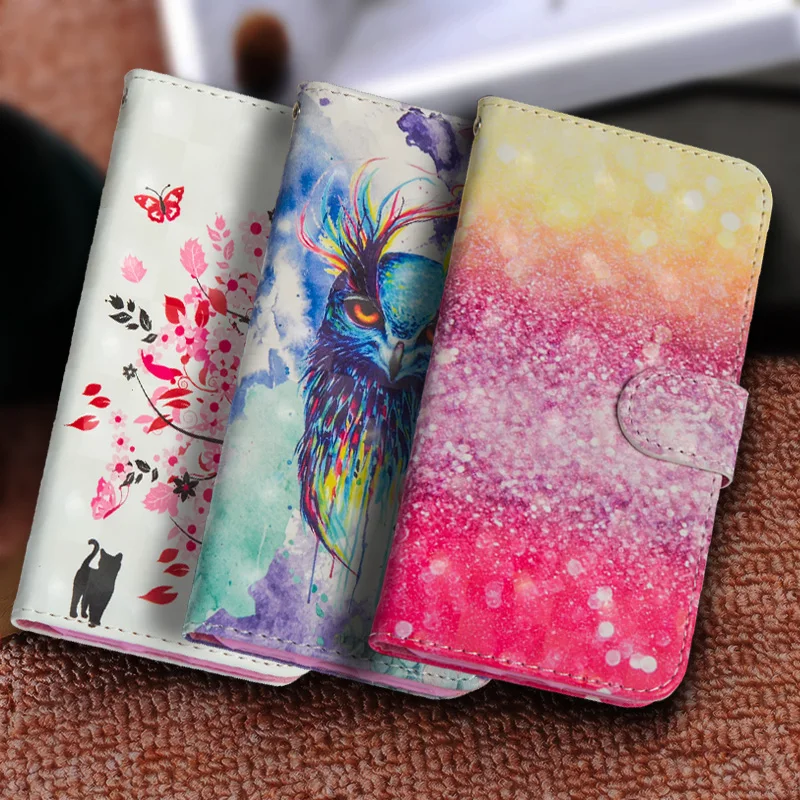 

Luxury Painting Flip Phone Case For Motorola Moto G6 /G6 Plus PU Leather + Silicon Wallet Cover sFor Motorola G6 Plus Case Coque