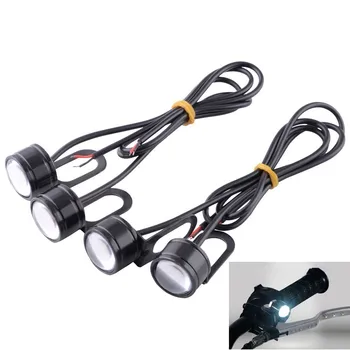 

1Set White LED Motorcycle Lights Motorcycle Eagle Eye Light Handlebar Spotlight Headlight Driving Light Fog Lamp Turn Signal