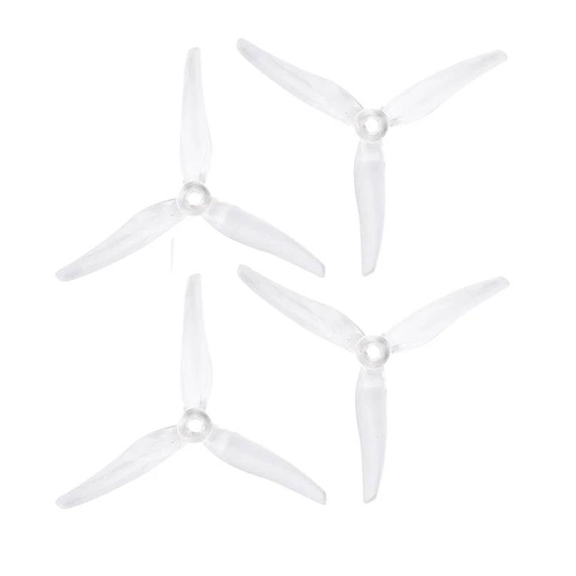 2 pair, Gray Gemfan 51466 5 inch 3 blade Paddle Propeller CW CCW Props Compatible 2207 2208 2205-2306 Brushless Motor for RC Racing Drone DIY Quadcopter Kit