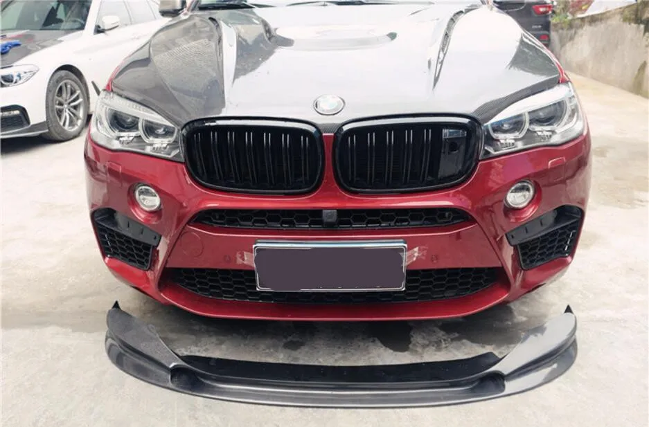 

3D Style Carbon Fiber Front Bumper Lip Rear Bumper Diffuser Side Skirts 3D-Design Fits For BMW X5 F15 X5M X6 F16 X6M 2014-2018