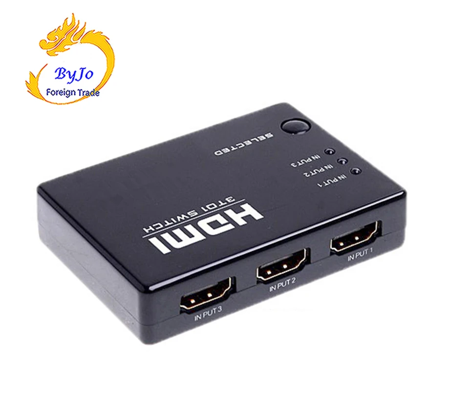 SY-302 HDMI 1 в 3 Кабель HDMI конвертер Поддержка 3D hd-конвертер с пультом дистанционного управления