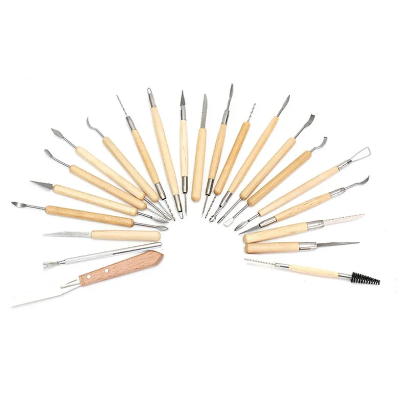 30PCS Pottery Sculpting Set Carving Knife Tools Shaper Polymer Modeling Clay Carpenter Chisel Wax Carving Sculpt Tool Sculpture (6)