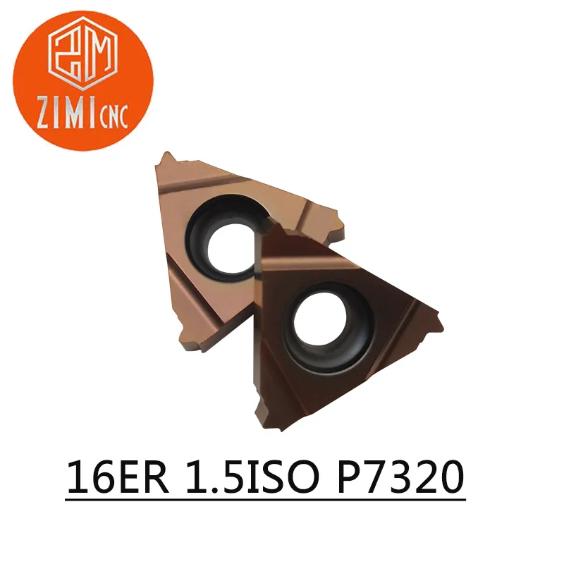 

10pcs 16ER 1.5ISO P7320 for steel,process of steel cnc Inserts for Threaded Lathe Holder blade tools