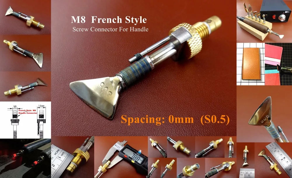 

1pc S0.5 Model Leather Craft Electric Edging & Creasing Machine S Series Iron Tips Tool - Edger Creaser Groover Beveler Skiver