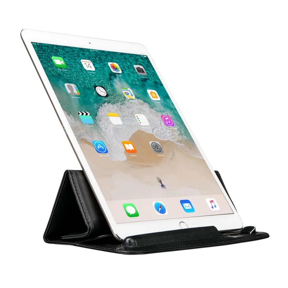 Роскошный кожаный чехол Jisoncase для iPad Pro12.9 дюймов защитный с отделением карандашей