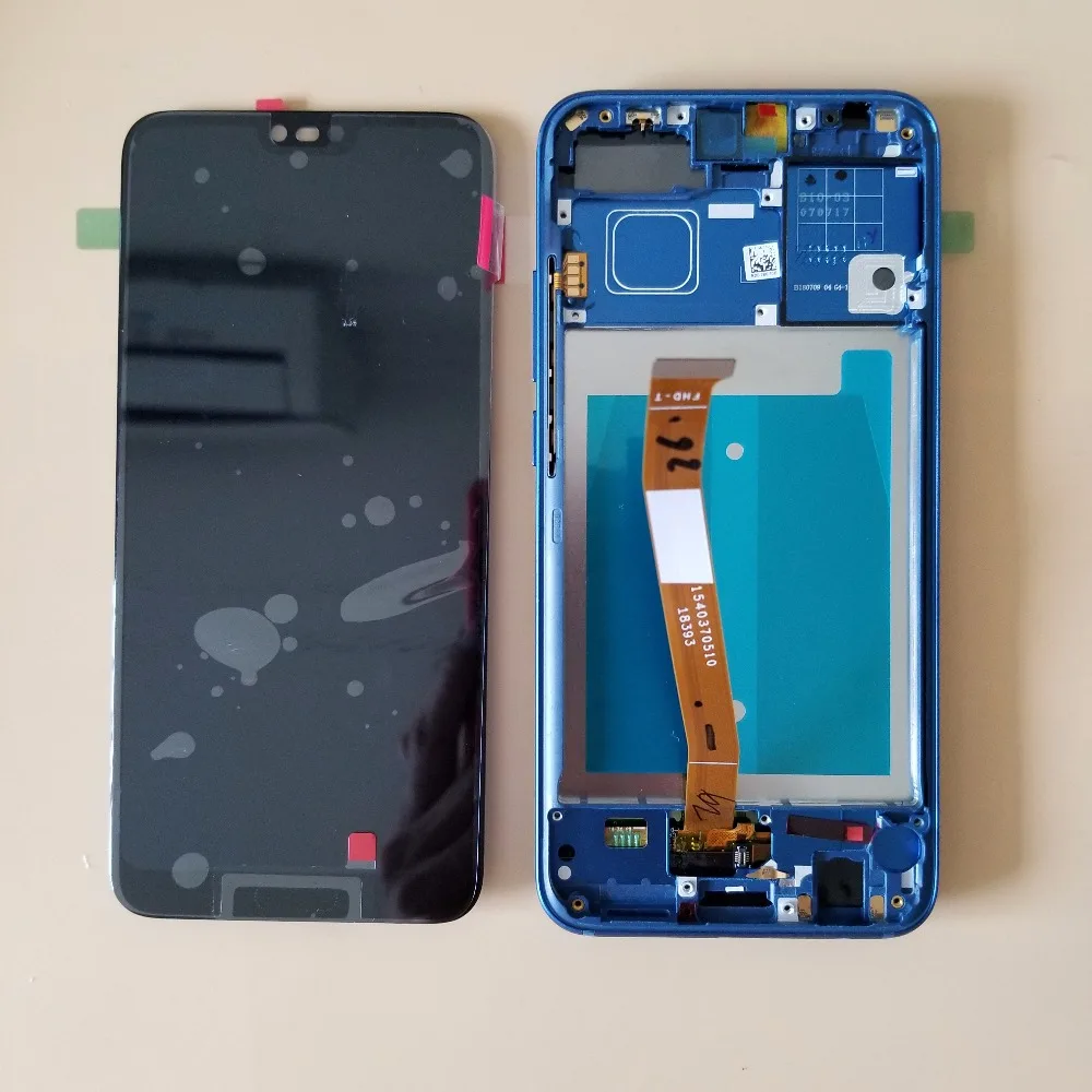 С рамкой отпечатков пальцев для huawei honor 10 COL L29 ЖК дисплей кодирующий