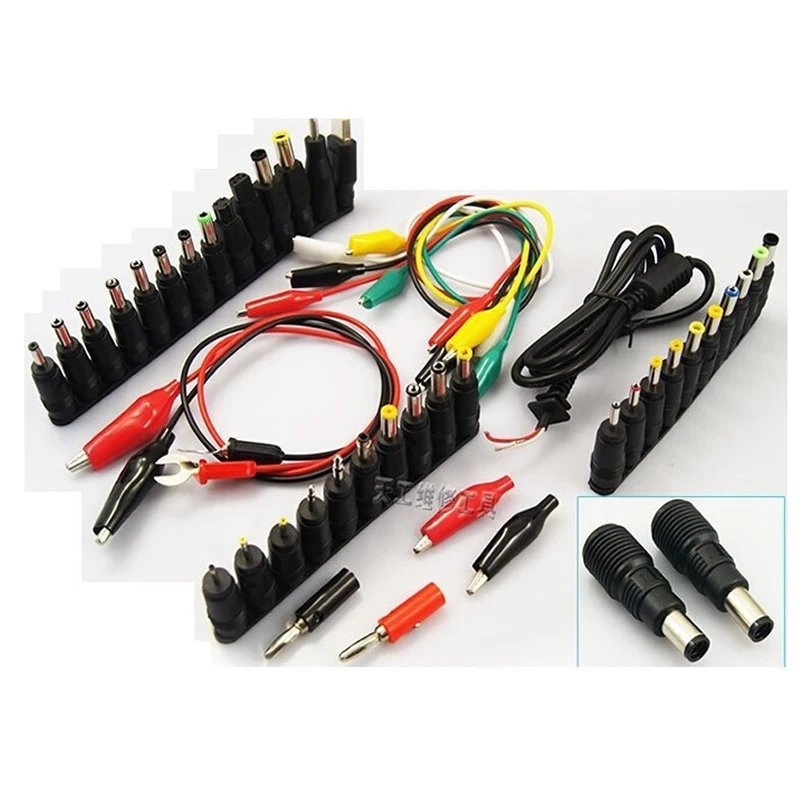 48 in 1 universal laptop AC DC jack power supply adapter connector plug for HP IBM Dell Apple etc notebook cable