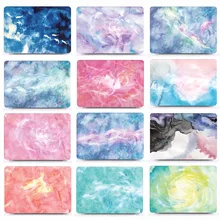 Мраморный Жесткий Чехол для ноутбука+ кожный чехол для клавиатуры Macbook Air 11 13 Pro Retina12 13 15 дюймов Сенсорная панель чехол для ноутбука