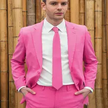 Новое поступление мужские вечерние костюмы на выпускной Жених Смокинги друзей жениха свадебный Блейзер Костюмы(пиджак+ брюки+ галстук) K: 1365