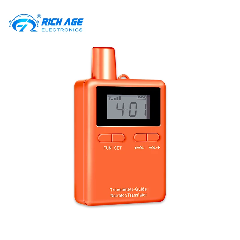 

RichiTek Conference Room Sound System 1 Transmitter+2 Receiver+1 to 10 charger For Multilingual Meeting With Condenser Mic