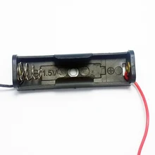 5 шт./партия, AA держатель батареи 1 секция 1,5 в держатель батареи с проводом