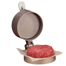 Freies Verschiffen druckguss aluminium non-stick Einzigen Hamburger Presse-Single Hamburger Presse Nonstick Perfekte Patties Dick (00278)