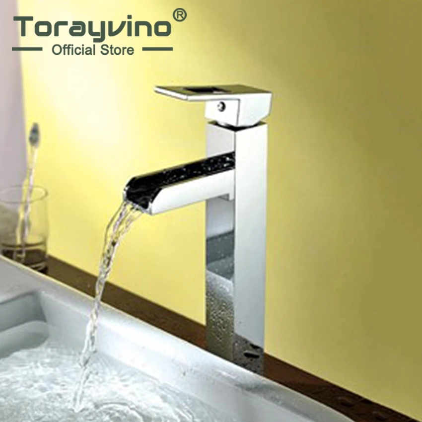 Torayvino смеситель для ванной комнаты высокий водопад водопада кран Torneira