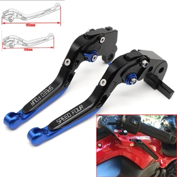 

Motorcycle CNC Adjustable Foldable brake Clutch Levers for Triumph SPEED FOUR 2003 2004 with Logo(SPEED FOUR)