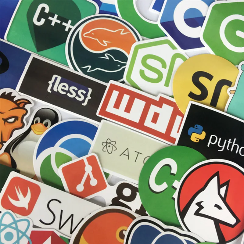 50 шт. ПВХ водонепроницаемые наклейки с рисунком JAVA IT для детей игрушек чемоданов