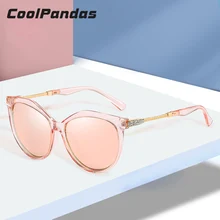 Роскошные брендовые дизайнерские женские солнцезащитные очки кошачий глаз поляризованные модные бриллиантовые Женские винтажные солнцезащитные очки HD oculos de sol feminino