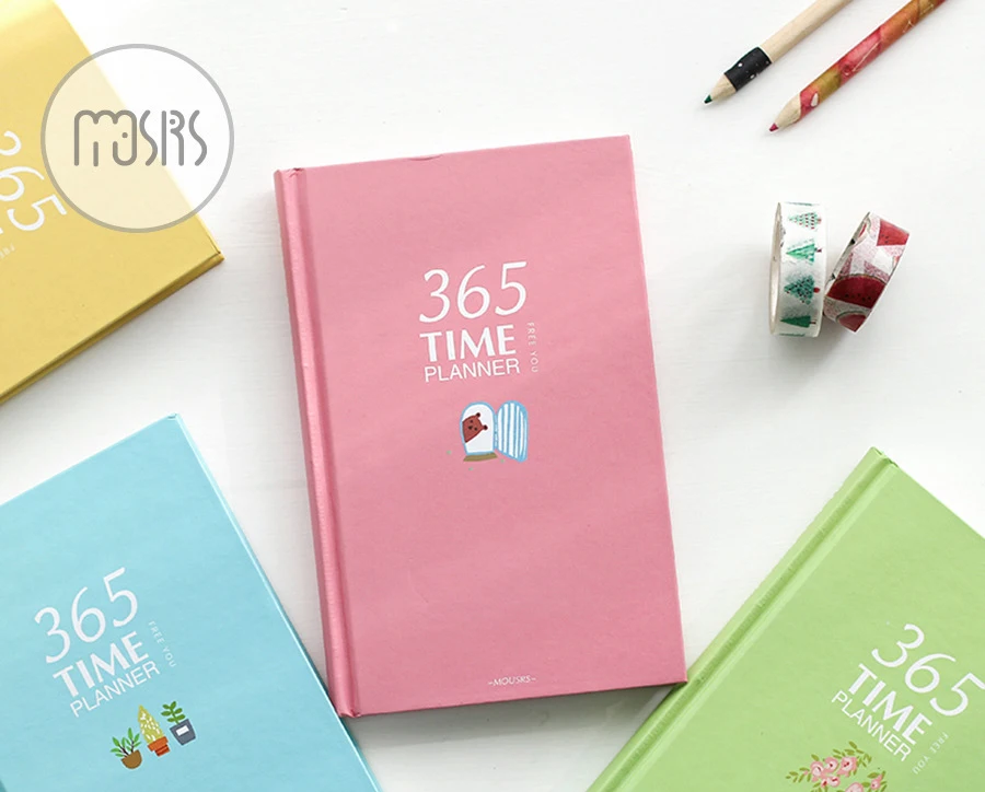 Корейский 365 дней А5 милый планировщик записная книжка школьный канцелярский