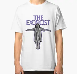 Мужская и женская футболка с короткими рукавами с героями мультфильмов «Exorcist Horror Movies»