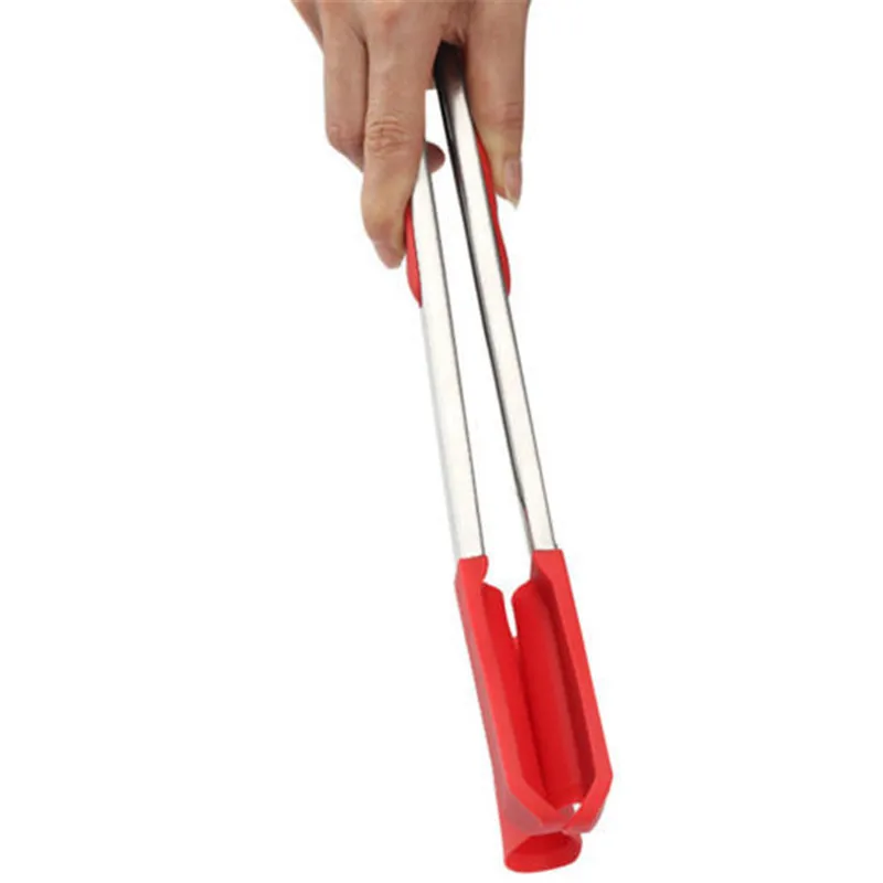 Clever Tongs 2 in 1 Kitchen Spatula & Tongs Non-stick Heat Resistant Stainless Steel Frame Silicone Kitchen Helper 9inch 12inch6