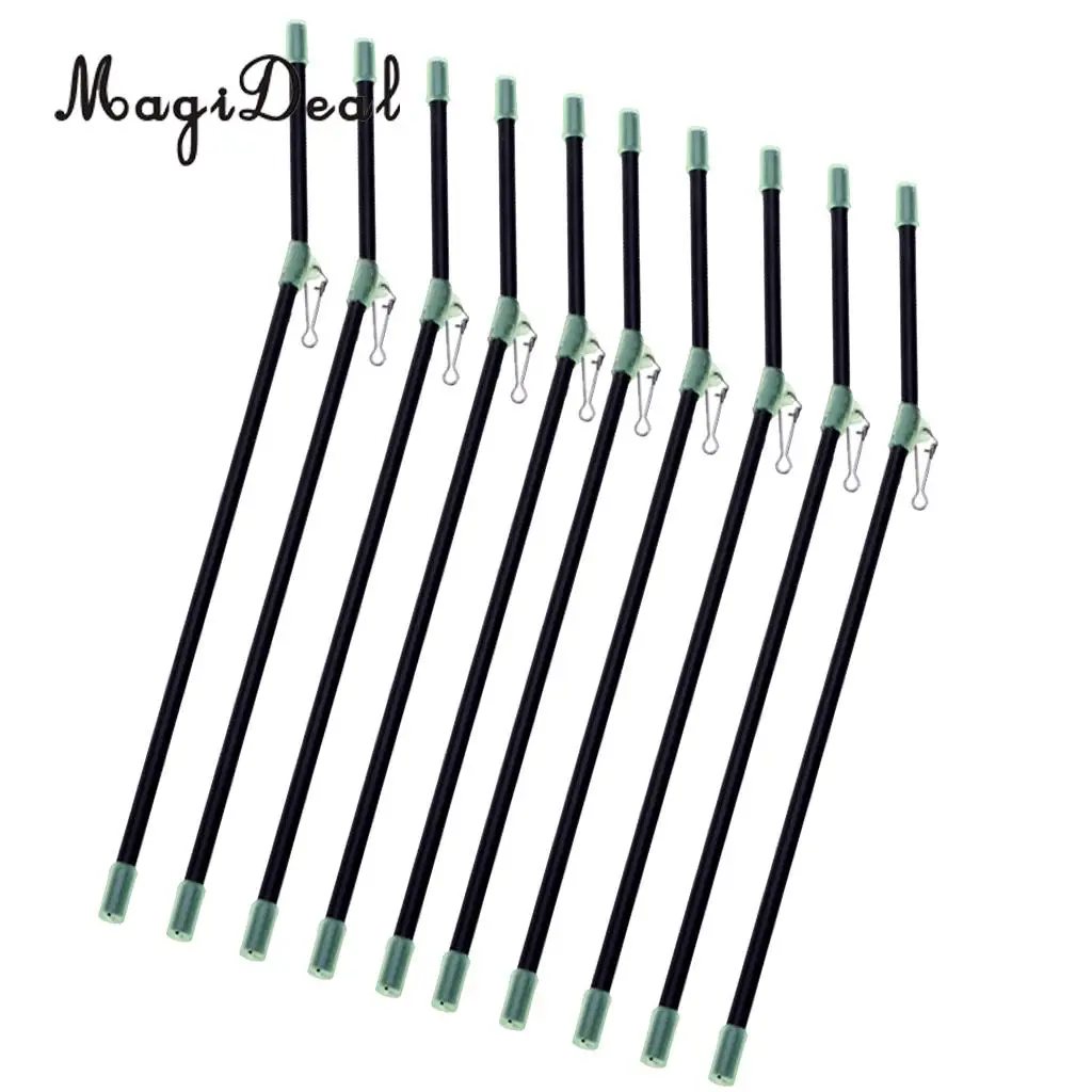 10pcs Luminous Anti  Booms with Strong Snap, Fishing Rig Bent Booms 22cm