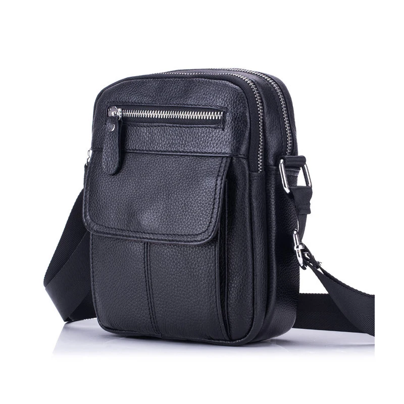 Brand Design Genuine Leather Men's Messenger Bag Fashion Casual Male ...