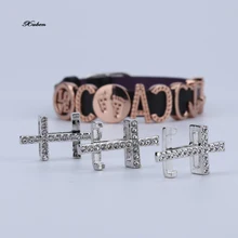 2016 New Gold Charm For Women Crystal DIY Beads Bracelets & Bangles Jewelry Accessories new cross