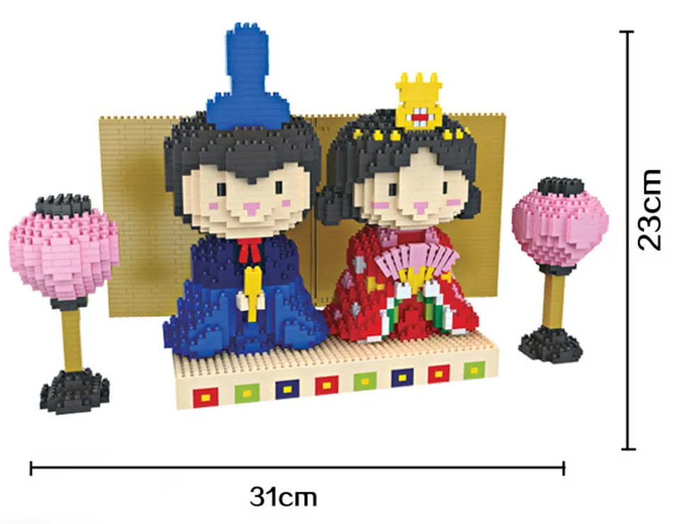 HC MAGIC 1002, японское кимоно, кукла, сделай сам, мини алмаз, баустейн, блоки, подарок на день рождения, фигурки, сделай сам, игрушки, строительные блоки в сборе