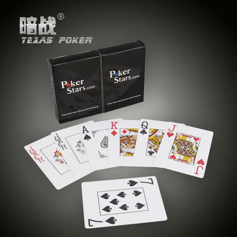 Пластиковые игральные карты Техасского покера Holdem водонепроницаемые и тусклые