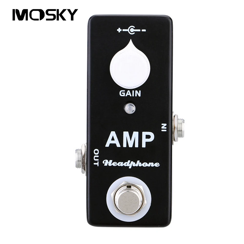 Mosky Amp Headphone Mini Single Knob Controls Guitar Effect Pedal with