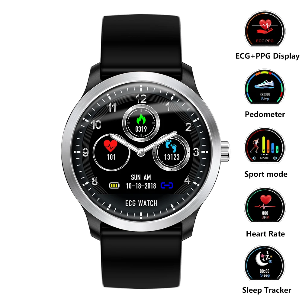 

Smart Wristband Watch ECG+PPG Fitness Tracker Smartwatch Heart Rate Monitor Blood Pressure Bracelet for IOS Android Phone Watch