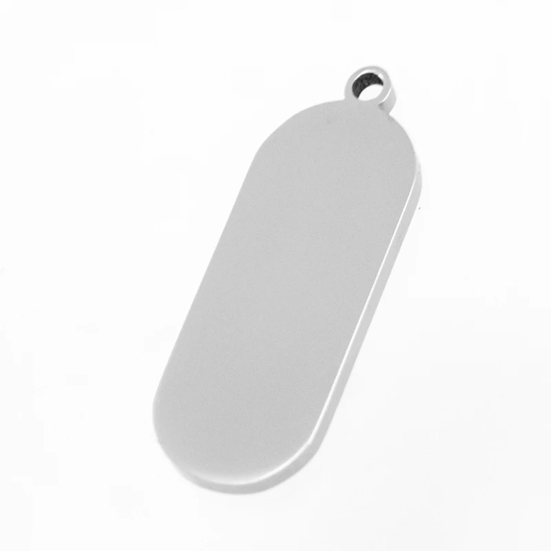 

100 шт., Овальный Кулон-капсула из нержавеющей стали, подвеска-заготовка для женщин, женское ювелирное изделие, зеркальная полированная подвеска, подарок