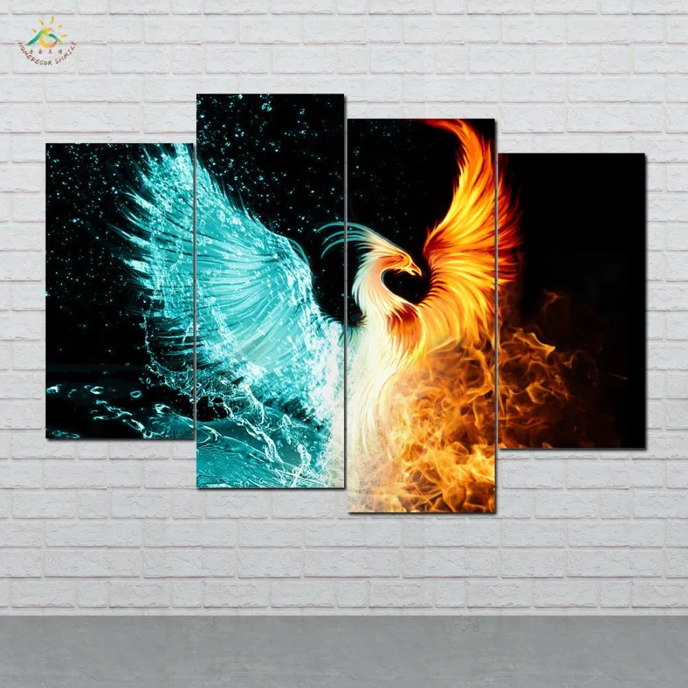 Abstract Phoenix Wall Art HD Prints Canvas Art Painting Modular Picture