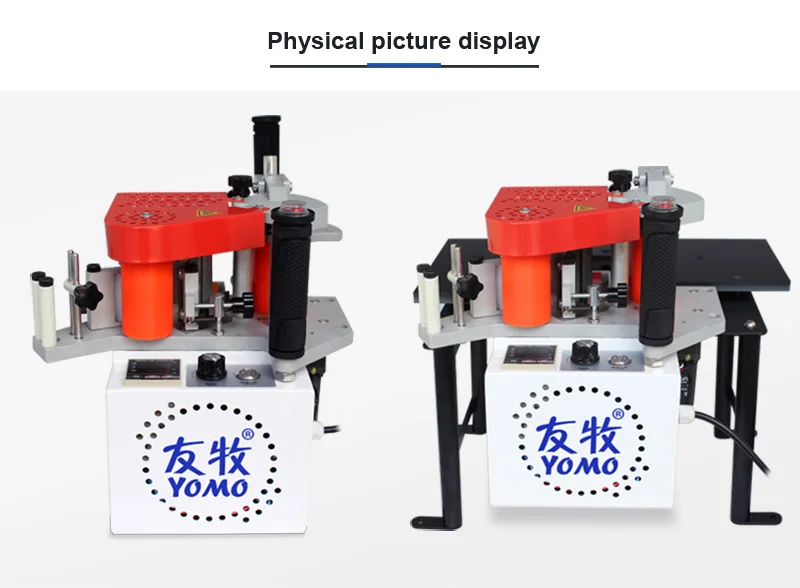 MY-60 портативный Кромкооблицовочный станок двухсторонний клей деревообрабатывающий станок для оклейки кромок