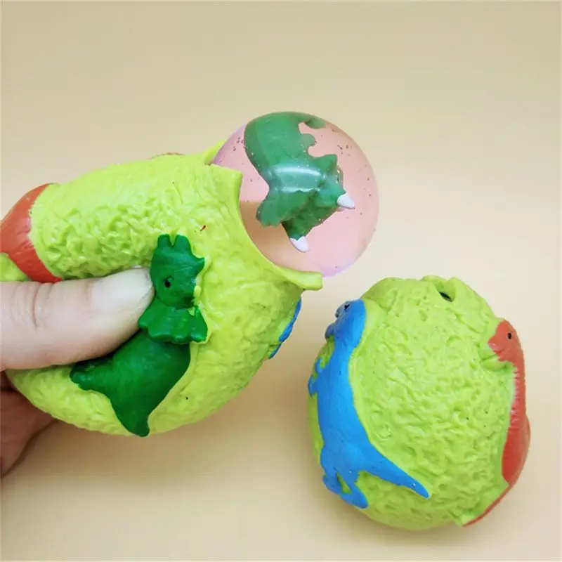 Сюрприз динозавр яйца Анти Стресс Виноград Мяч успокаивающий, для сжимания Vent игрушка детская игрушка