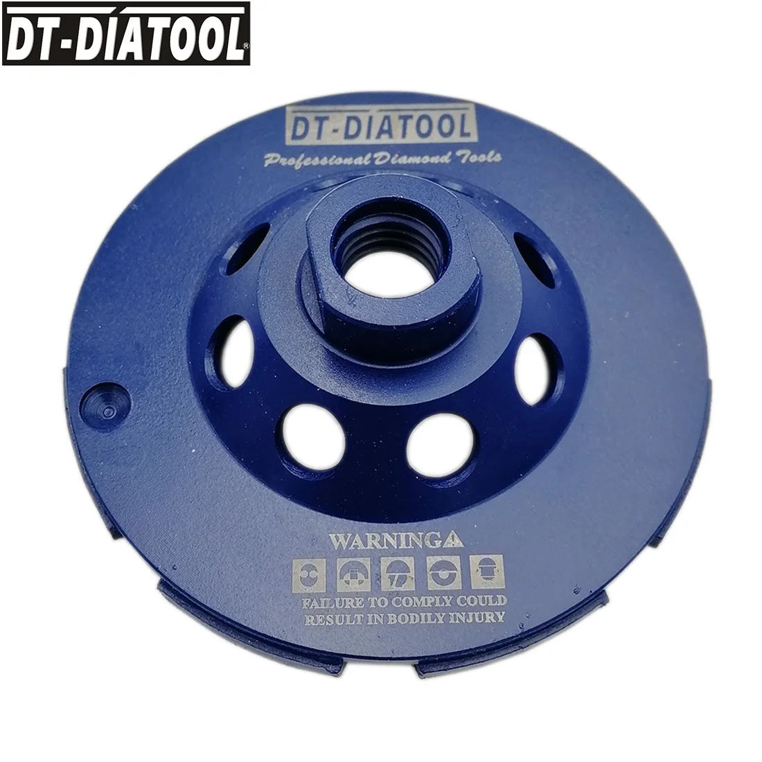 DT-DIATOOL 2pcs/pk 100/115/125/180mm Diamond Double Row Cup Grinding Wheel M14 or 5/8-11 for Concrete hard stone granite marble