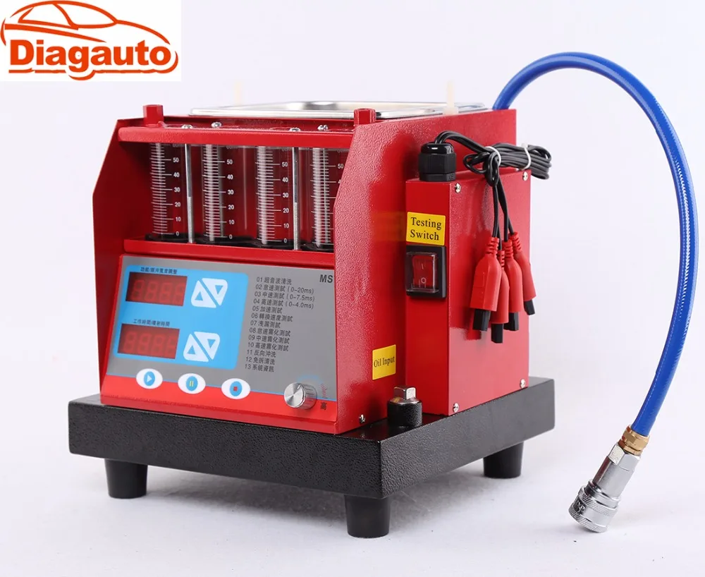 Diagauto Высокое качество 220 В/110 В 4 цилиндра инжектор топлива тестер и ультра очиститель MST-30 ультразвуковая очистка сопла стиральная машина