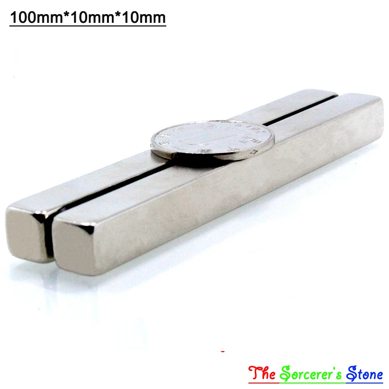 

5pcs Super Strong 100x10x10mm   Rare Earth Neodymium Block Magnet  N50 Free Shipping