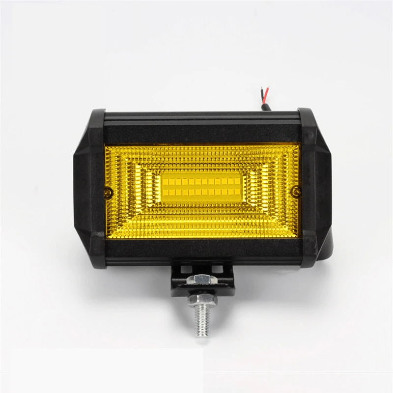 

amber white high power 72W yellow LED work light 12v 24v offroad car for JEEP for lamp