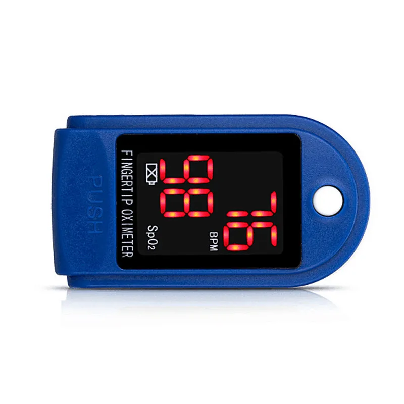 Бытовое медицинское оборудование светодиодный измеритель пульса Пульсоксиметр датчик насыщения крови кислородом семейный медицинский прибор - Цвет: blue
