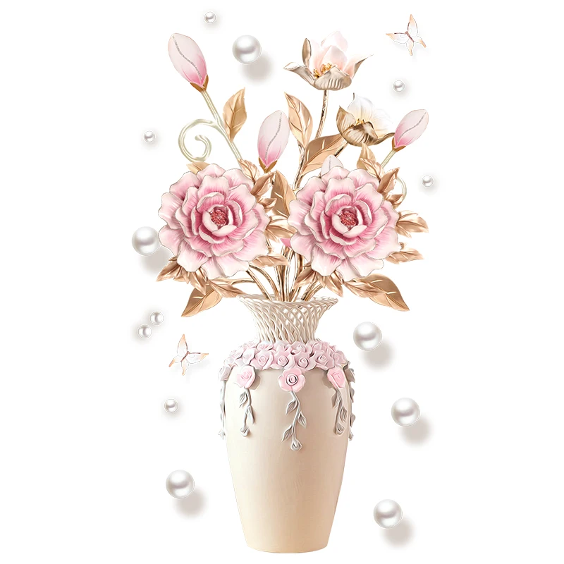 Наклейка ваза с цветами. Наклейка на вазу для цветов. Ваза наклейка. Ваза наклейка. Настенные вазы для цветов.