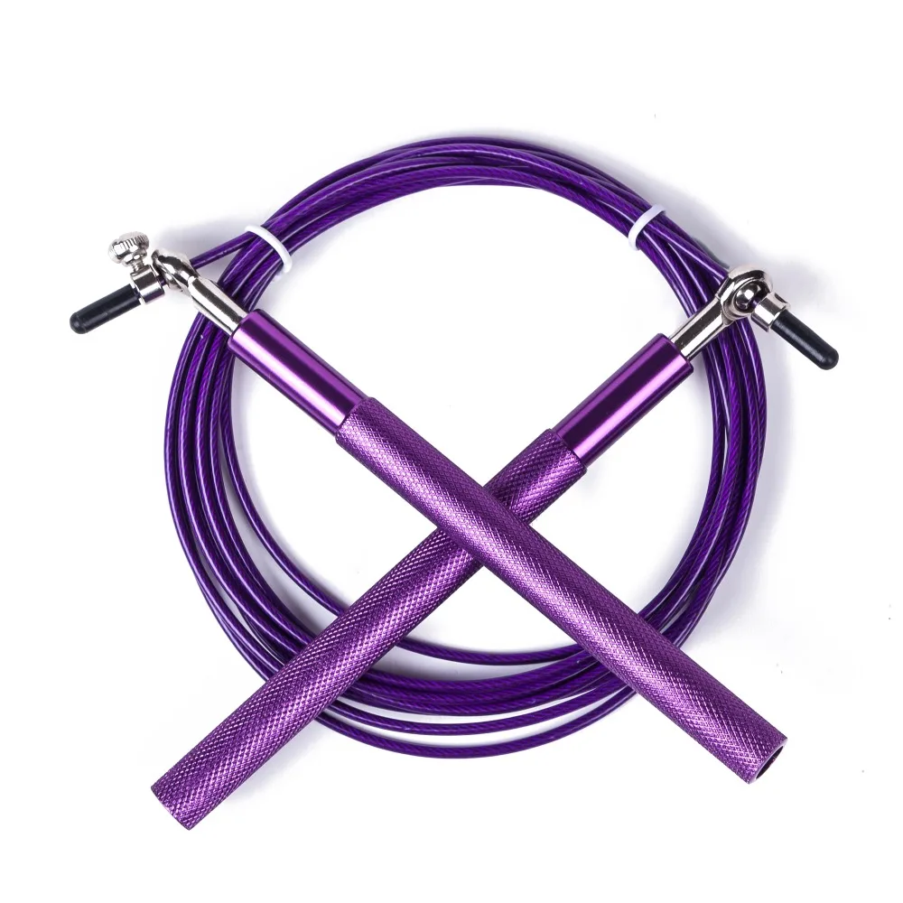 Crossfit Jump Rope Ultra-speed Ball Bearing Skipping Rope Steel Wire jumping ropes for Boxing MMA Gym Fitness Training workout