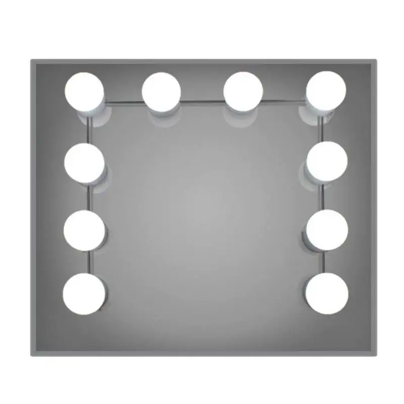  USB White Dresser Light Makeup Mirror Light Dimmable Dressing Table Plastic Lamp for Girl Bedroom D