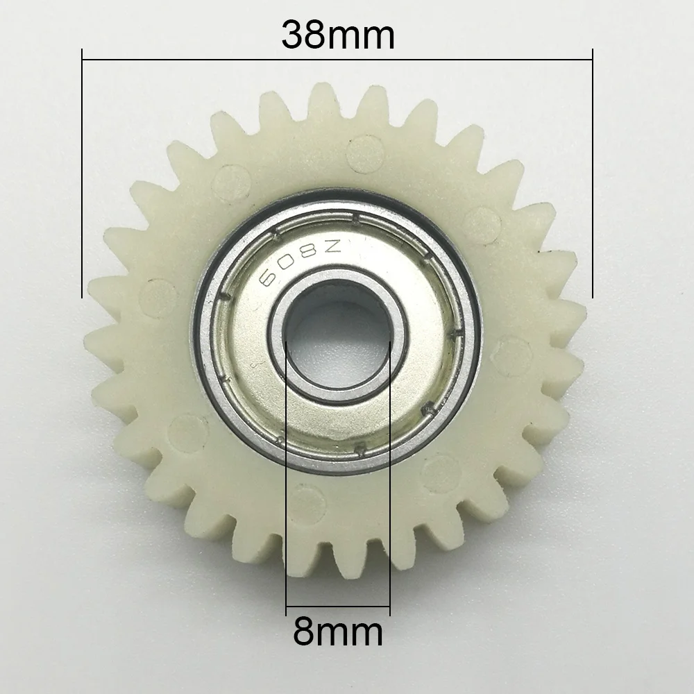 3 шт. 28 зубьев 38 мм PA66 нейлон ebike шарикоподшипник шестерни для электрического велосипеда Двигатель сцепления трансмиссионная коробка передач уменьшить пластиковые шестерни