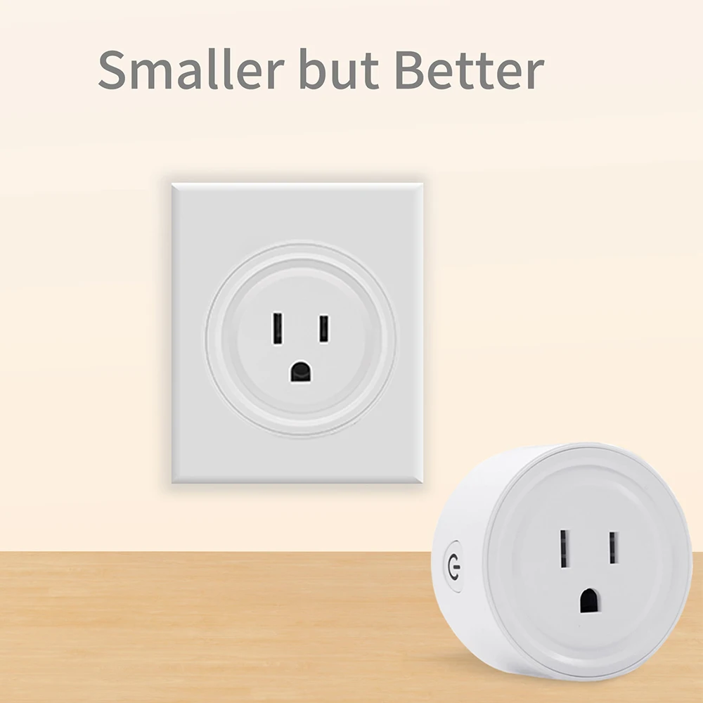 

Timethinker Ewelink WiFi Socket Light Switch Work with Alexa Google Home Automation Remote Voice Control 10A US Power Plug