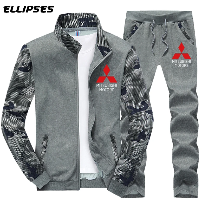 

Mitsubishi Car Clothing Set Spring Autumn Outdoor Sport Suits Camouflage Ride Pants Mens Hoodies Jacket Mitsubishi Logo Hoodies