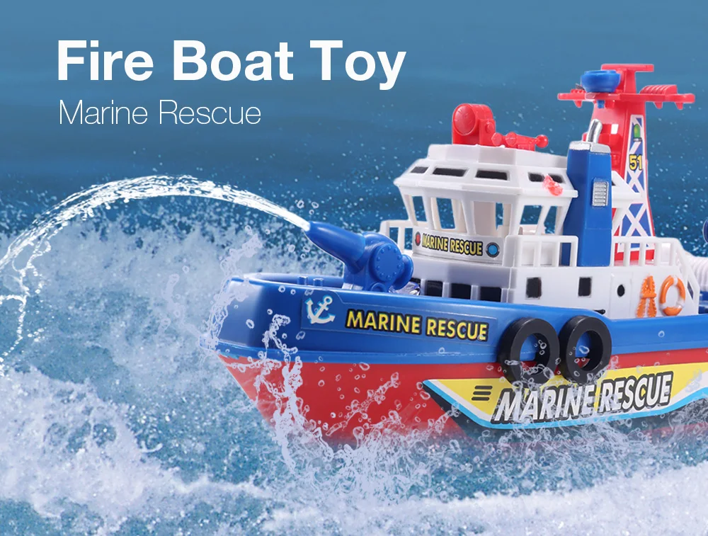 fire rescue boat toy