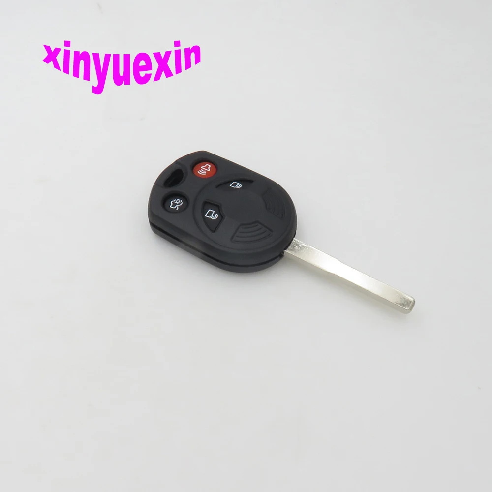 

Xinyuexin 3+1 4 Buttons Blade Transponder Chip Key Shell FOB Case For Ford Escape C-Max Focus Replacement Key Shell FOB Case