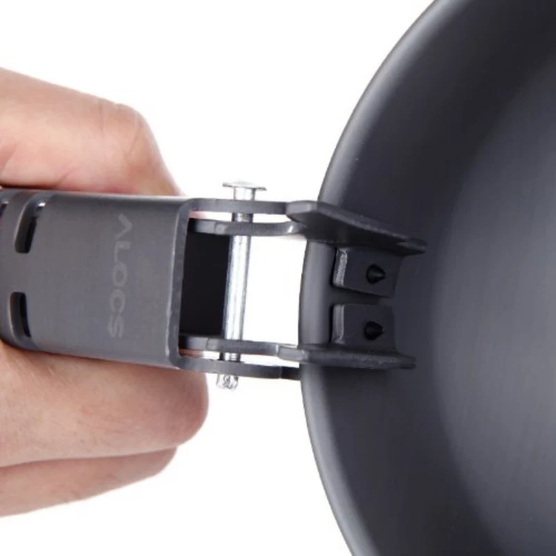 Nueva alta calidad Alocs acampar al aire libre senderismo Pesca picnic Utensilios de cocina pan Bowl pot pinza clip handbar abrazadera de aluminio anodizado
