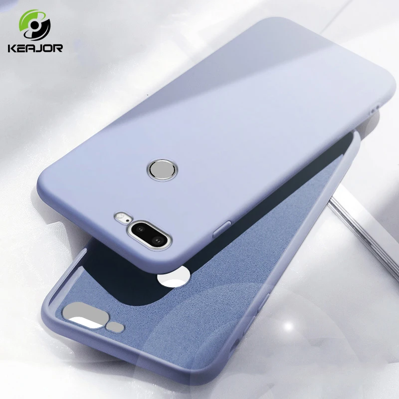 Keajor Phone Case For Huawei Honor 9 Lite Fashion Liquid Silicone Bumper Fundas Soft Back Cover 9i v9 |
